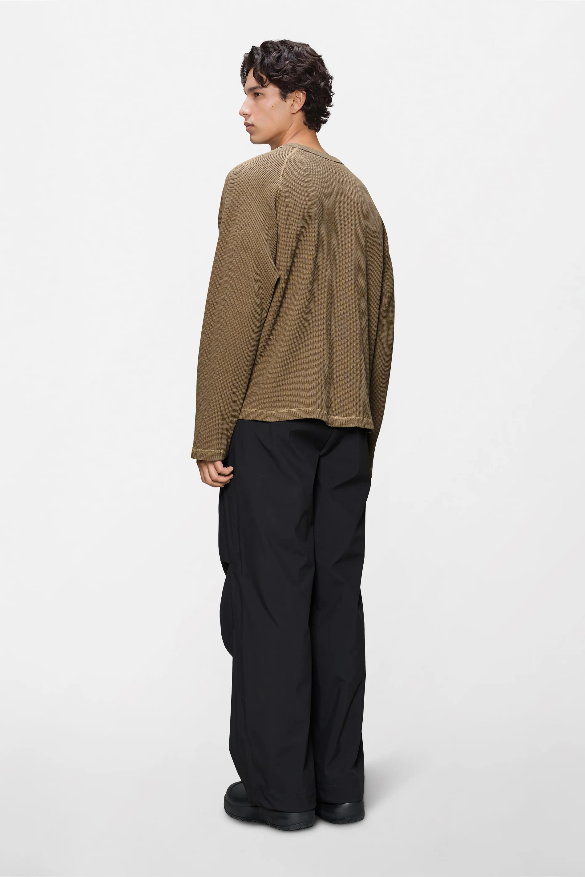 Waffle Long Sleeve T-Shirt Rains - Image 8